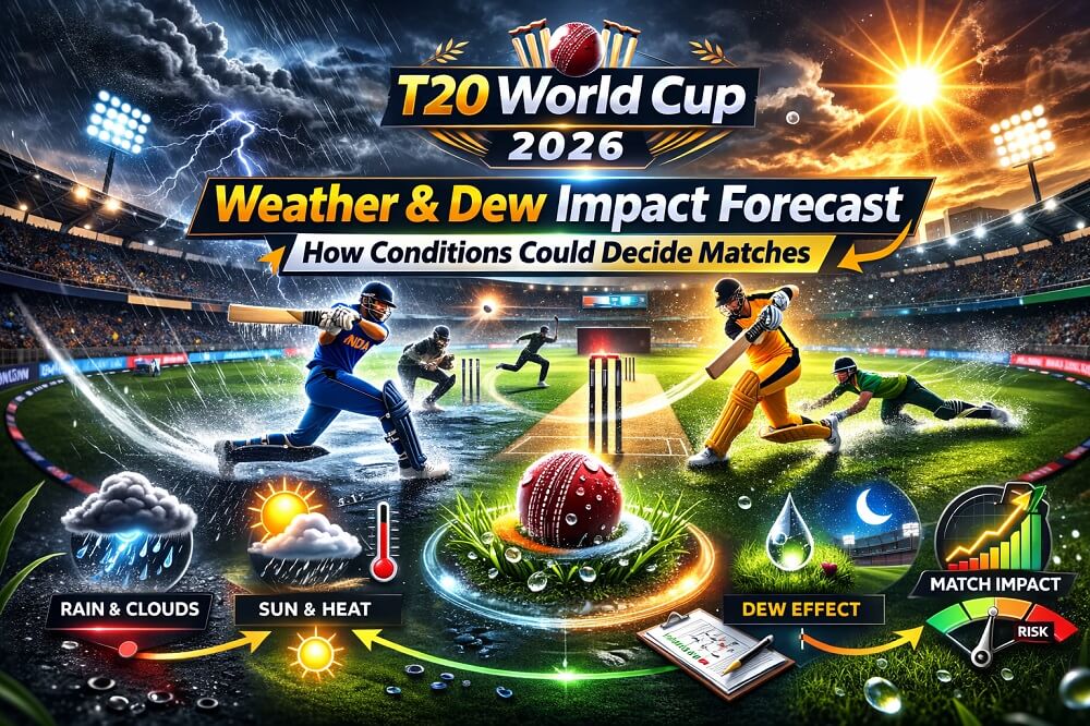 T20 World Cup 2026 Weather & Dew Impact Forecast